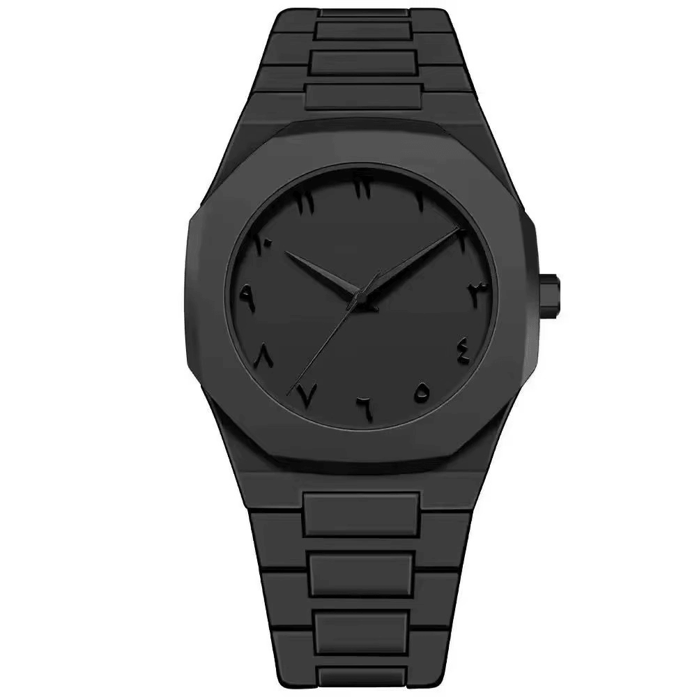 BlackEyePatch OE DIAL WATCH BLACK 腕時計 Stealth Arabic Dial Watch | Matte Black Minimalist Timepiece