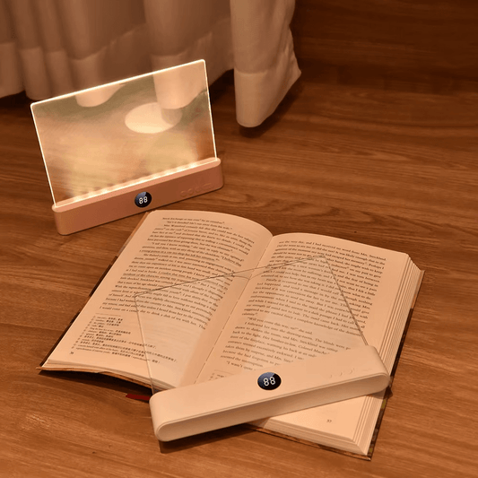 LuminaPage Pro book light panel lighting a full page