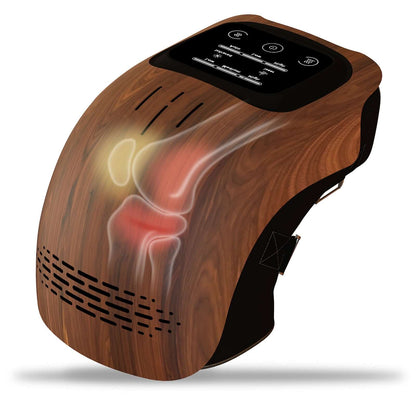 Advanced Laser Knee Massager with digital touch controls and infrared therapy sensors.