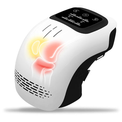 Advanced Laser Knee Massager with digital touch controls and infrared therapy sensors.