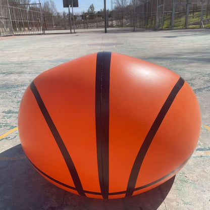 an Inflatable Basketball Sofa, in court side