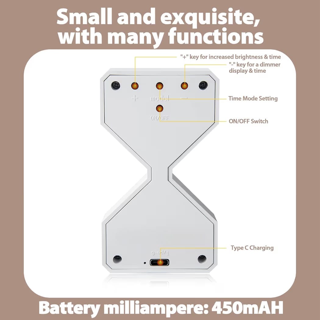 GravityFlow LED Digital Hourglass