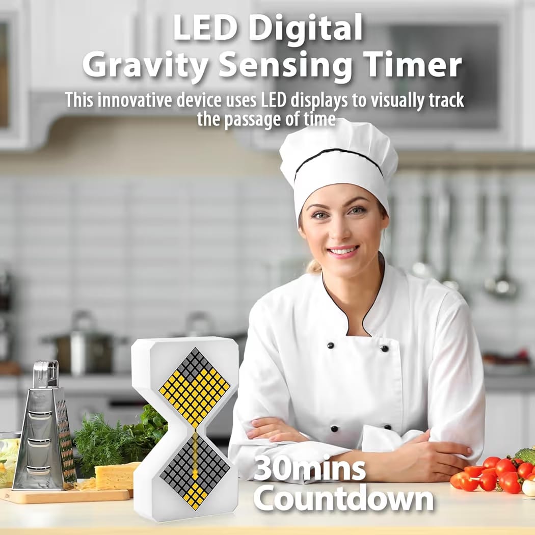 GravityFlow LED Digital Hourglass