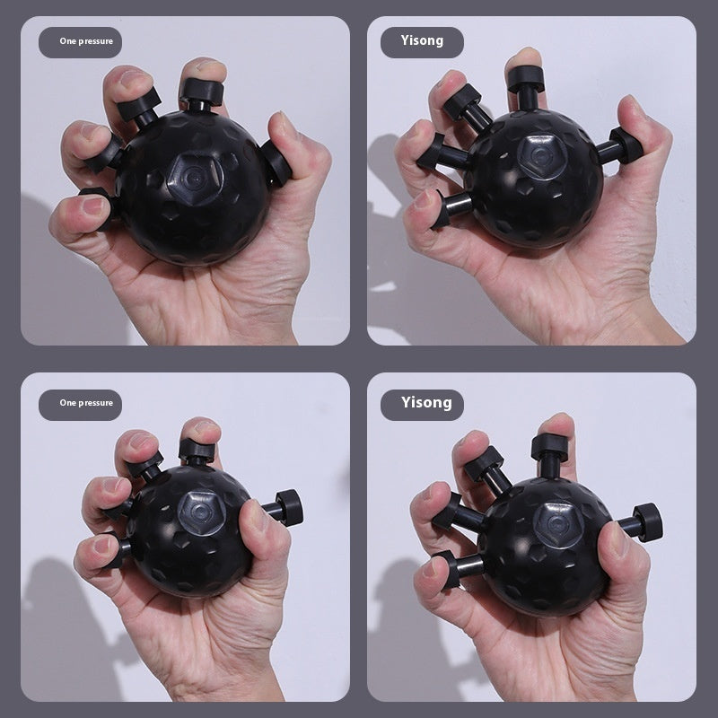 Adjustable Hand Strengthener Ball for grip training with ergonomic design and multiple pressure settings.