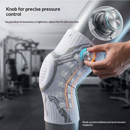 Knob Style Knee Pads with adjustable tension control for optimal joint support and stabilization during sports.