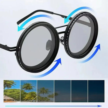 Adjustable Tint Sunglasses: SmartShade HD showcasing adjustable lenses for various lighting conditions.