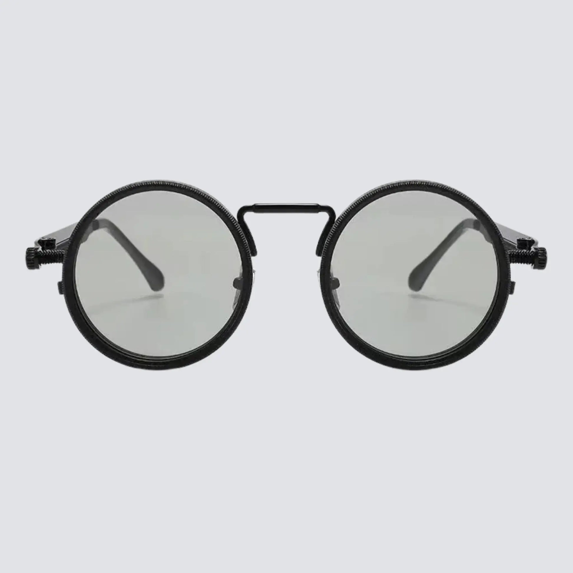 Adjustable Tint Sunglasses: SmartShade HD with round design and adjustable ND filter lenses.
