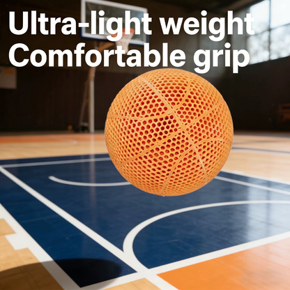 Airless Basketball with ultra-light weight and comfortable grip, perfect for elite court performance.