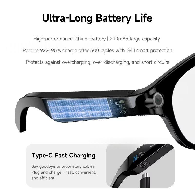 Bluetooth camera glasses, smart glasses for photos and calls – photo 5