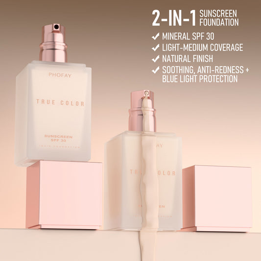 Matte Sunscreen Liquid Foundation SPF 30 | Full Coverage
