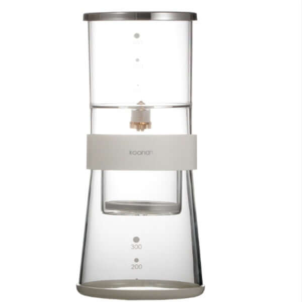 Cold drip coffee maker for barista-level ice extraction, portable glass ice drip system for specialty coffee.
