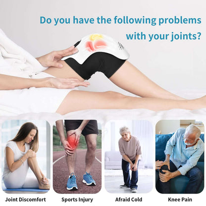 Advanced Laser Knee Massager with digital touch controls and infrared therapy sensors.