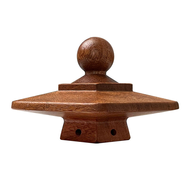Wooden Cocktail Smoker Kit - The EMBER Hexagonal Infuser Top Suit, crafted from walnut wood, modern design.