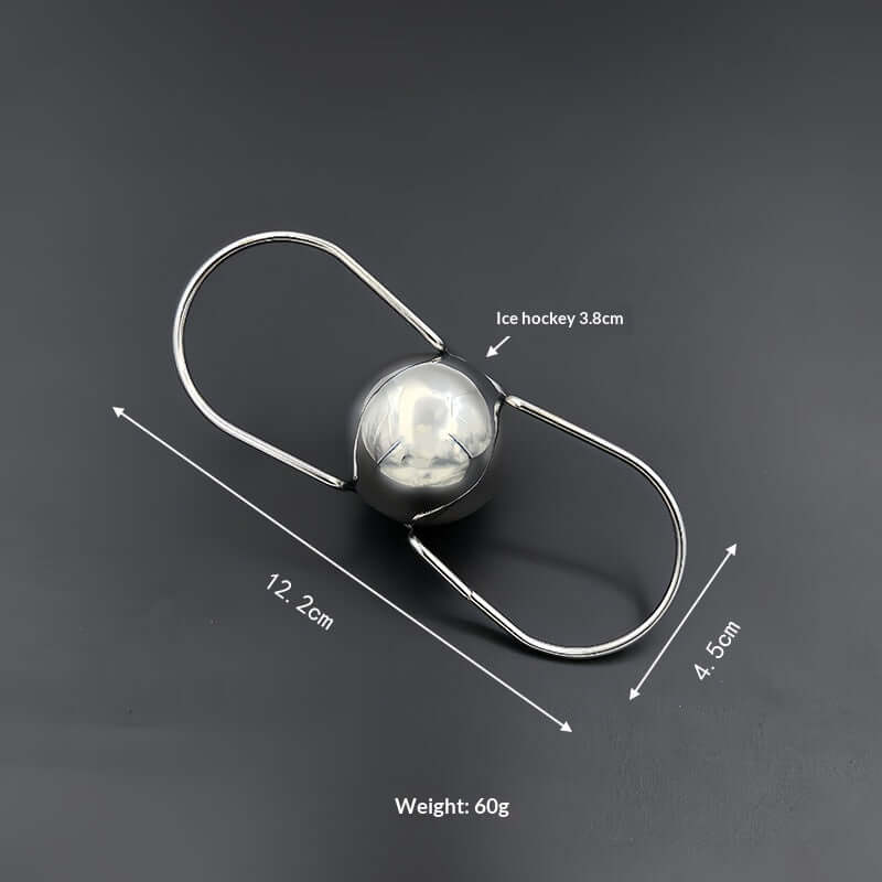 Espresso Chilling Ball – Stainless Steel Coffee Cooling System with dimensions and weight information