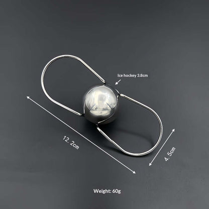 Espresso Chilling Ball – Stainless Steel Coffee Cooling System with dimensions and weight information