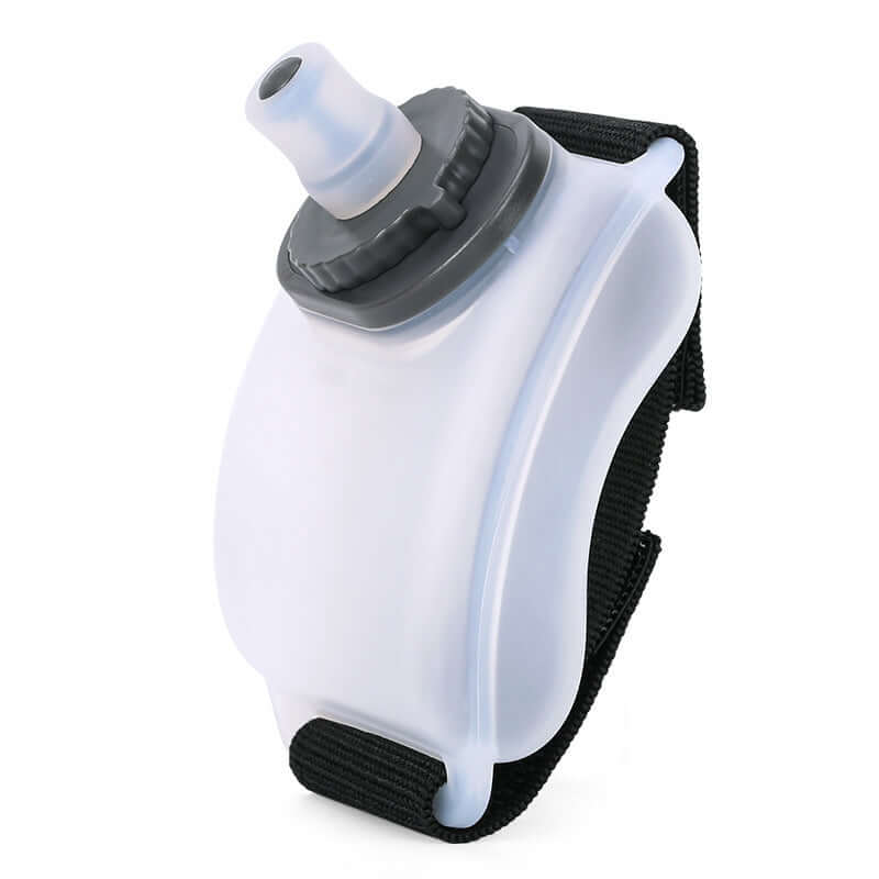 Running Wrist Water Bottle –  Hands-Free Wearable Bottle for hydration during workouts.
