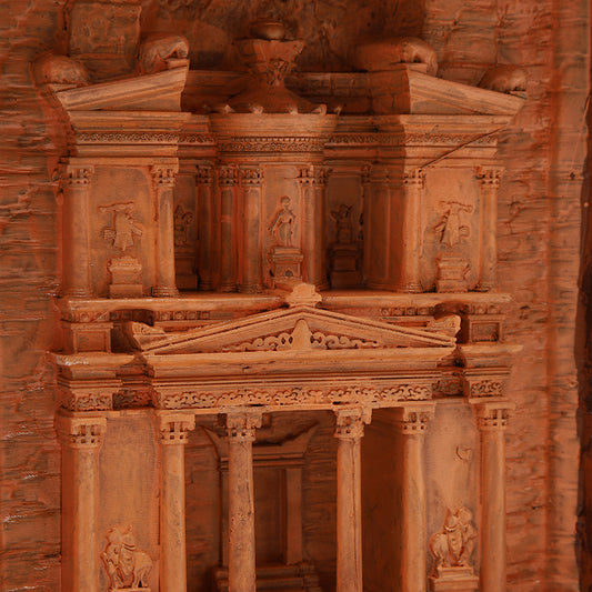 Jordan Petra Ancient City Souvenir – The NABATAEAN Vault Decoration detailed replica of ancient architecture.