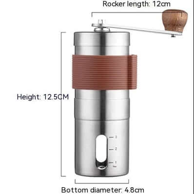 Travel Coffee Maker Set - portable coffee grinder with measurements for precise brewing on the go.