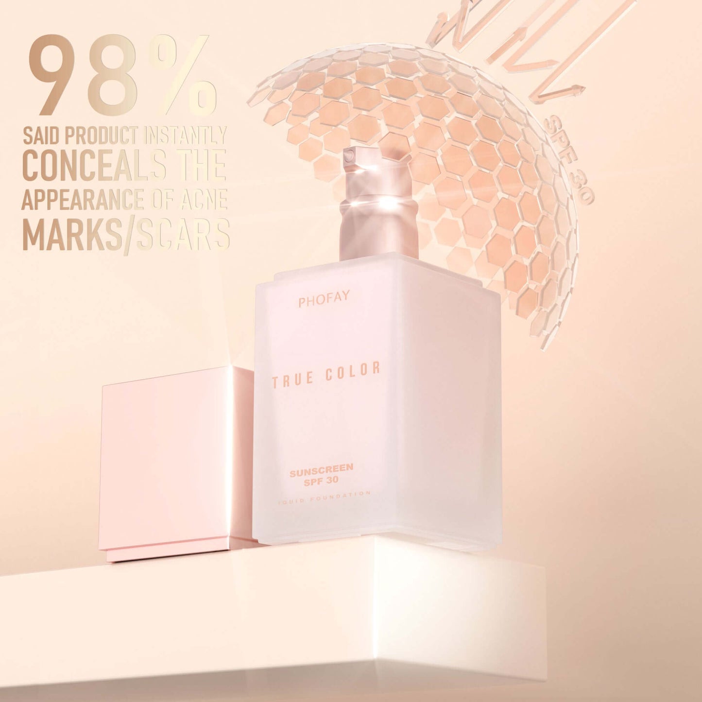 Matte Sunscreen Liquid Foundation SPF 30 | Full Coverage