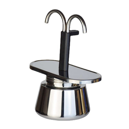 Modern Moka Pot – Premium unique design stainless steel espresso maker with stylish features.