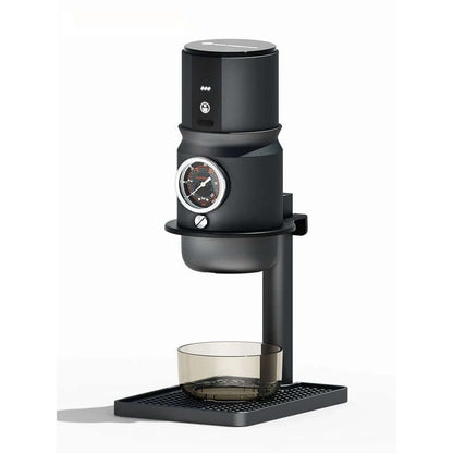 Portable Espresso Maker – Professional Italian Espresso Machine with sleek design and built-in pressure gauge.