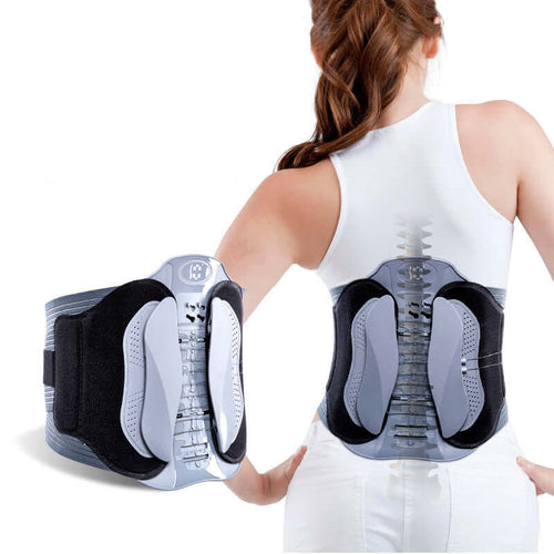 Postpartum Corset for lumbar back support, featuring sleek contour design and drawstring for core stabilization.