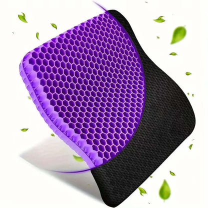 Honeycomb Gel Pillow with high-elasticity purple design, featuring a unique honeycomb structure for superior comfort.