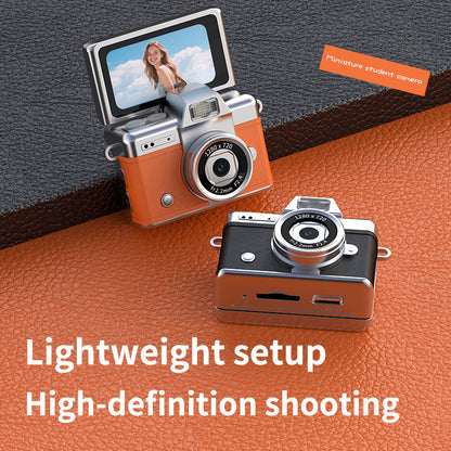 Retro digital camera, mini flip-screen digicam