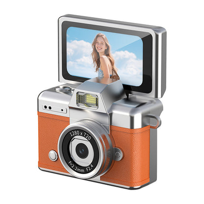 Retro digital camera, mini flip-screen digicam – photo 3