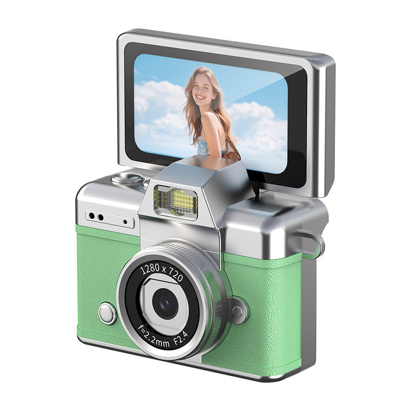 Retro digital camera, mini flip-screen digicam – photo 4