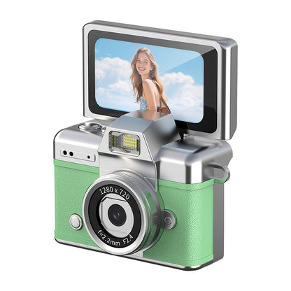 Retro digital camera, mini flip-screen digicam – photo 4