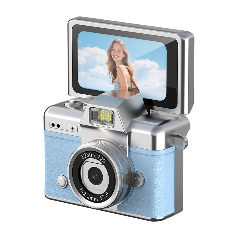 Retro digital camera, mini flip-screen digicam – photo 5
