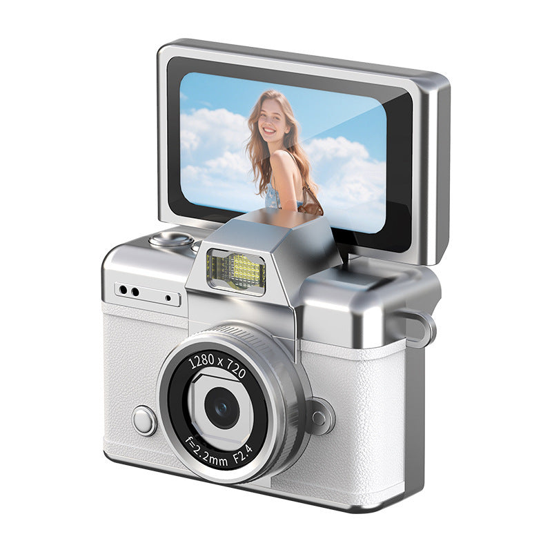 Retro digital camera, mini flip-screen digicam – photo 6