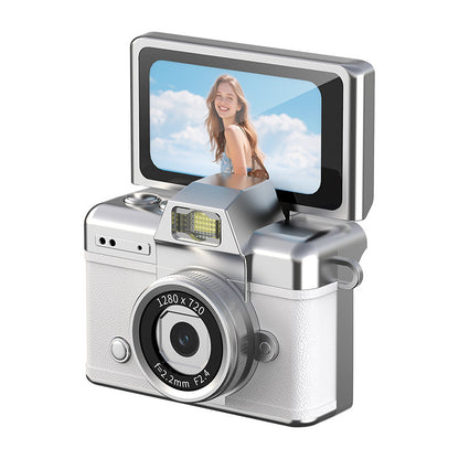 Retro digital camera, mini flip-screen digicam – photo 6