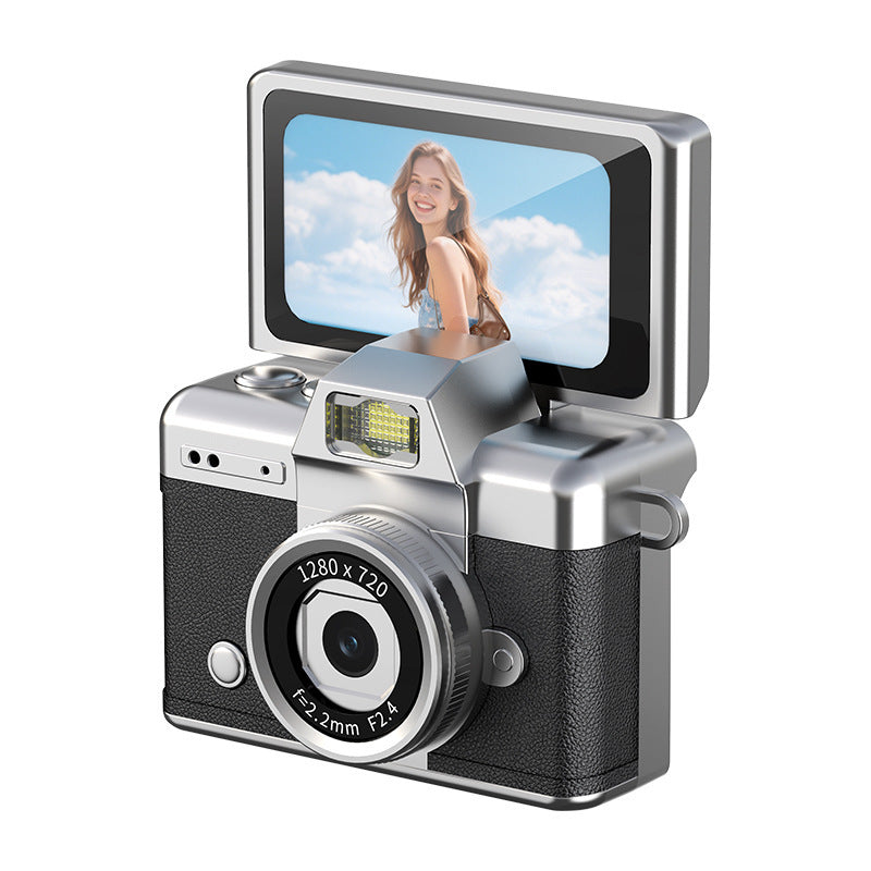 Retro digital camera, mini flip-screen digicam – photo 7