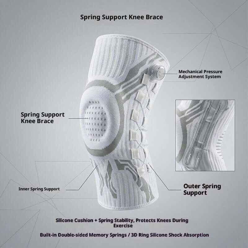 Knob Style Knee Pads – Adjustable Sports Knee Braces 2-Piece Set with advanced spring support technology.