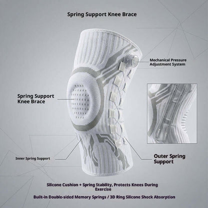 Knob Style Knee Pads – Adjustable Sports Knee Braces 2-Piece Set with advanced spring support technology.