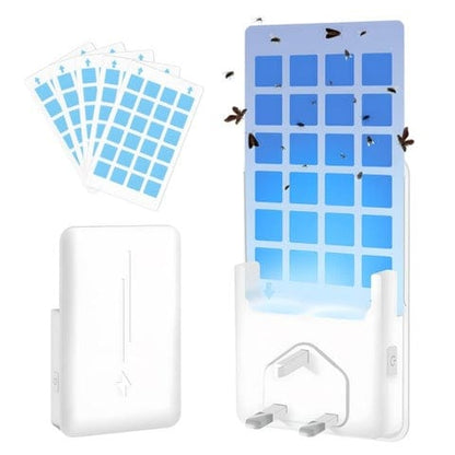 Sticky Card Mosquito Killer – The HALO-TRAP Silent UV Plug-In Catcher with glue cards for chemical-free pest control.