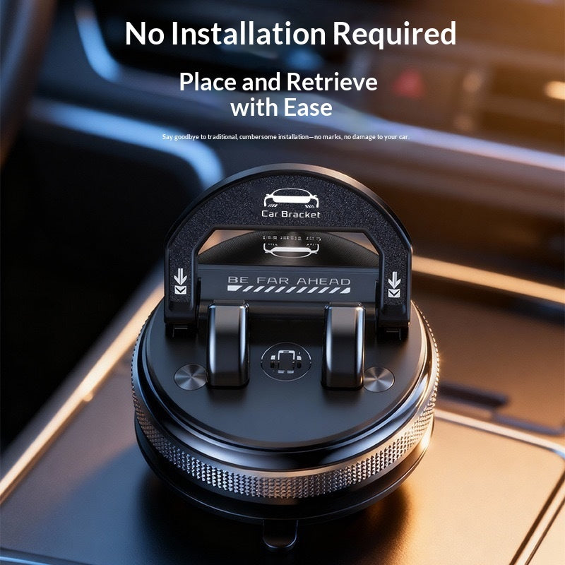 Suction cup car phone holder, 360 degree rotating dashboard mount