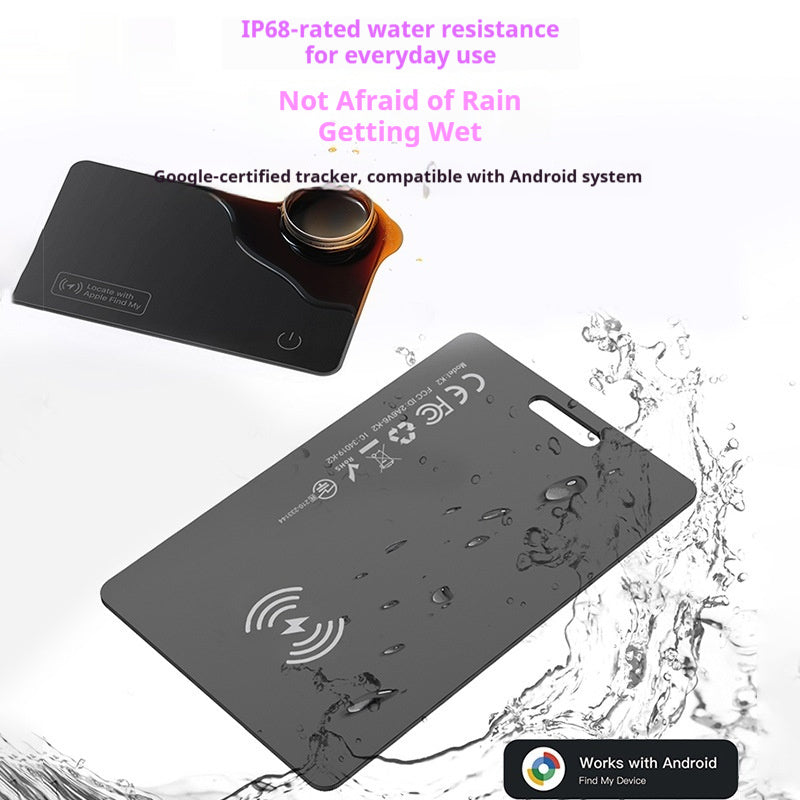 Wallet tracker card, ultra-thin 1.8 mm Bluetooth wallet finder